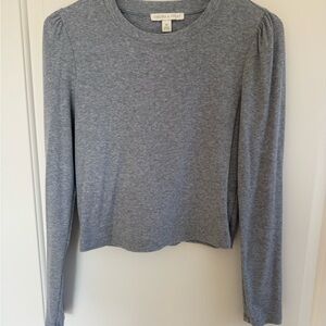 Chelsea & Violet Heather Gray Long Sleeve Top